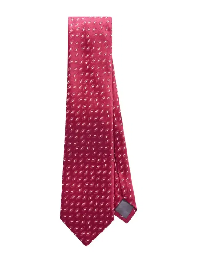 8.5cm Embroidered Silk Tie - Men
