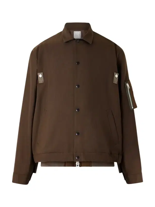 Layered Woven Blouson Jacket - Men