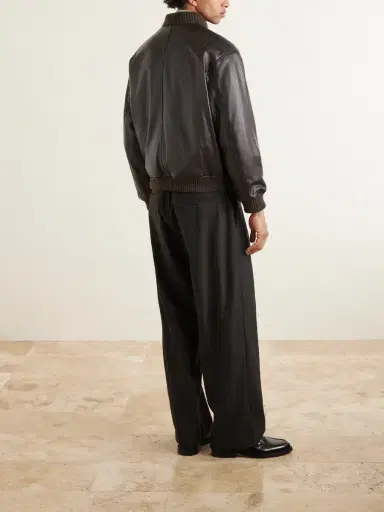 Valstar Oversized Leather Bomber Jacket - Men | Thumbnail 4 Valstar Oversized Leather Bomber Jacket - Men | Thumbnail 4