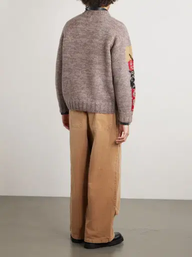 KAPITAL Peckish Totem Pole Intarsia Wool Sweater - Men | Thumbnail 4 KAPITAL Peckish Totem Pole Intarsia Wool Sweater - Men | Thumbnail 4