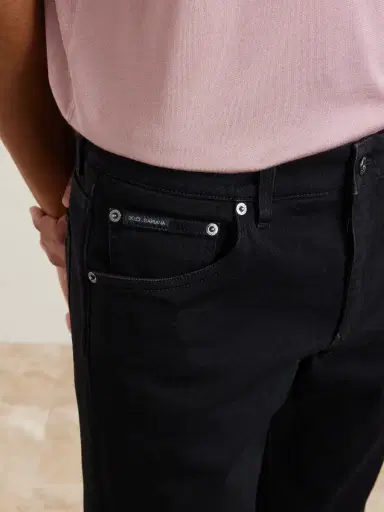 Dolce & Gabbana Slim-Fit Straight-Leg Logo-Appliquéd Jeans - Men | Thumbnail 5