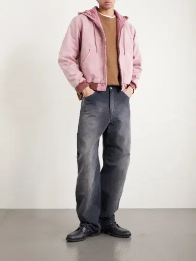 Auralee Garment-Dyed Cotton-Canvas Zip-Up Hooded Jacket - Men | Thumbnail 2