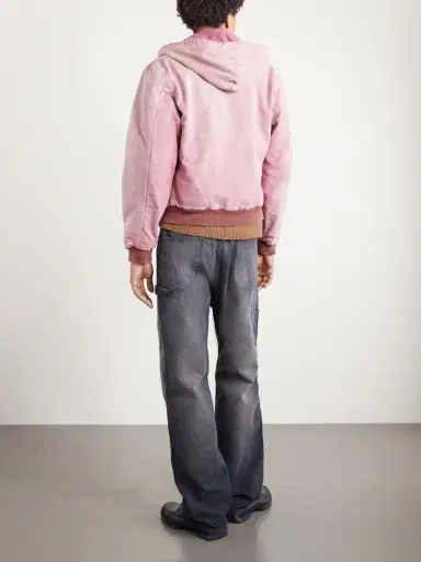Auralee Garment-Dyed Cotton-Canvas Zip-Up Hooded Jacket - Men | Thumbnail 4