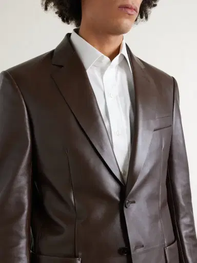 Tom Ford Leather Blazer - Men | Thumbnail 6