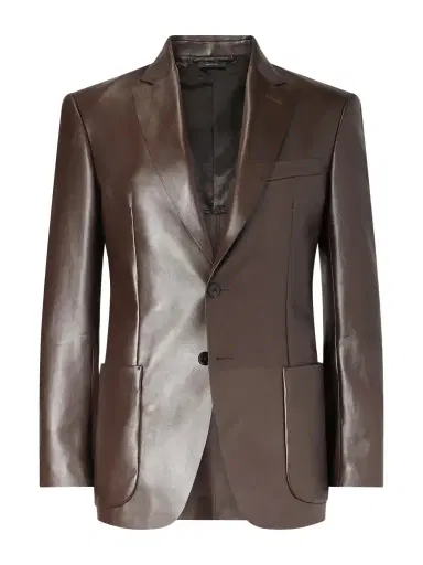 Tom Ford Leather Blazer - Men | Thumbnail 1