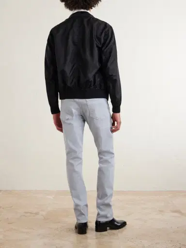 Tom Ford Slim-Fit Straight-Leg Cotton-Blend Trousers - Men | Thumbnail 4