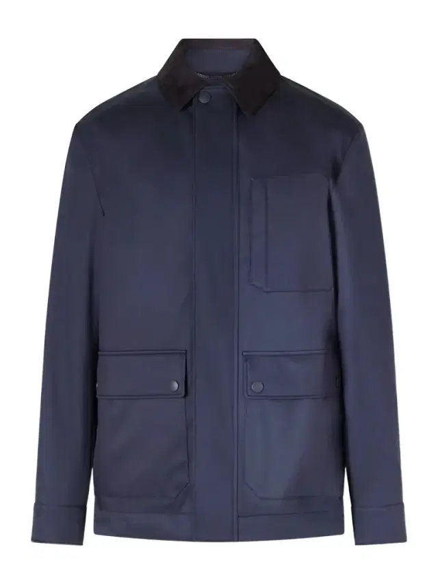 Suede-Trimmed Shell Jacket - Men