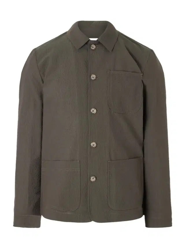 Altea Virgin Wool-Blend Seersucker Overshirt - Men