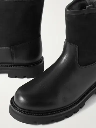 Loro Piana Suilven Walk Shearling-Lined Suede and Leather Boots - Men | Thumbnail 4 Loro Piana Suilven Walk Shearling-Lined Suede and Leather Boots - Men | Thumbnail 4