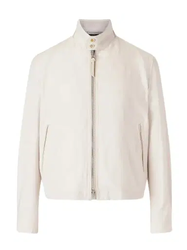 Tom Ford Leather-Trimmed Virgin Wool, Cashmere and Silk-Blend Canvas Jacket - Men | Thumbnail 1 Tom Ford Leather-Trimmed Virgin Wool, Cashmere and Silk-Blend Canvas Jacket - Men | Thumbnail 1