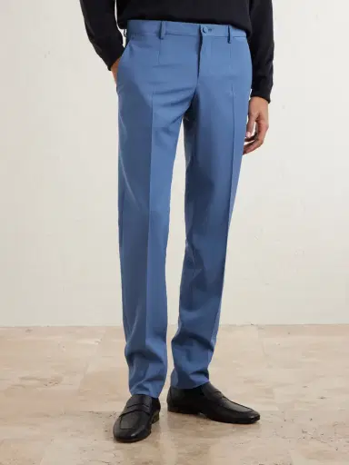 Dolce & Gabbana Slim-Fit Straight-Leg Wool Suit Trousers - Men | Thumbnail 3 Dolce & Gabbana Slim-Fit Straight-Leg Wool Suit Trousers - Men | Thumbnail 3