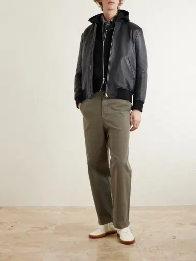 Frame Straight-Leg Cotton-Blend Twill Chinos - Men | Thumbnail 2 Frame Straight-Leg Cotton-Blend Twill Chinos - Men | Thumbnail 2