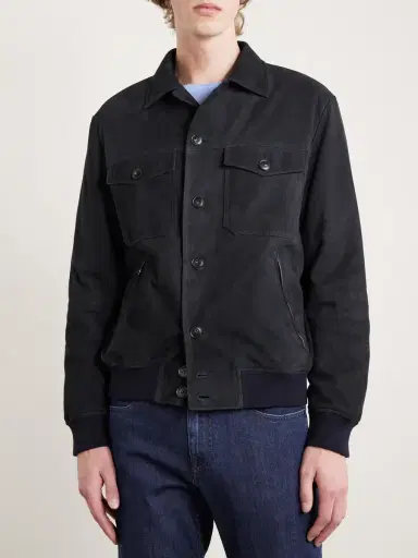 Canali Suede Blouson Jacket - Men | Thumbnail 3