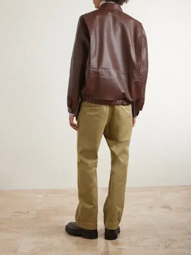 Sacai Leather Blouson Jacket - Men | Thumbnail 4
