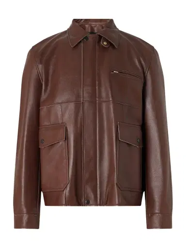 Sacai Leather Blouson Jacket - Men | Thumbnail 1
