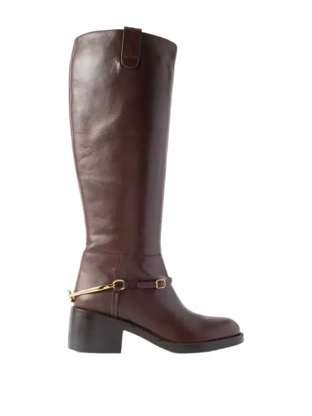 Dakota Embellished Leather Knee Boots