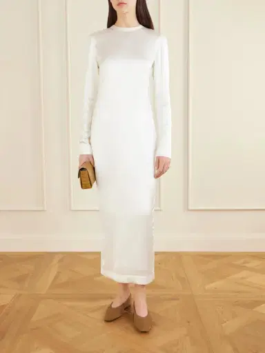 TOTEME Satin Midi Dress | Thumbnail 2 TOTEME Satin Midi Dress | Thumbnail 2