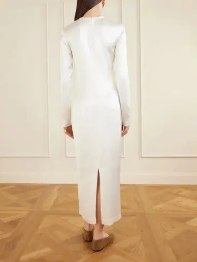 TOTEME Satin Midi Dress | Thumbnail 3 TOTEME Satin Midi Dress | Thumbnail 3