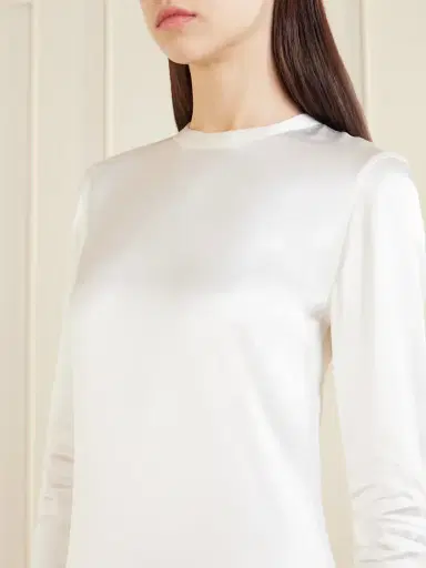 TOTEME Satin Midi Dress | Thumbnail 4 TOTEME Satin Midi Dress | Thumbnail 4