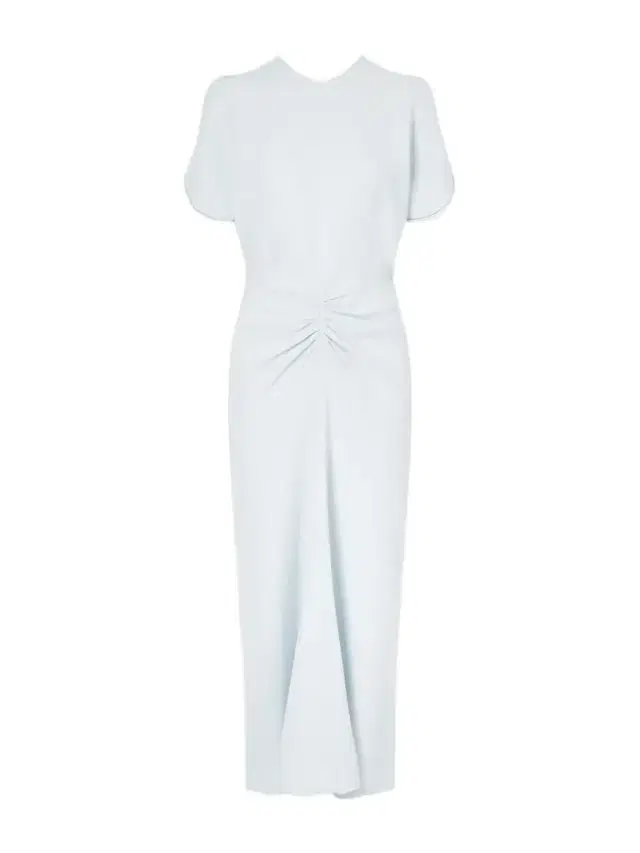 Gathered Crepe Midi Dress