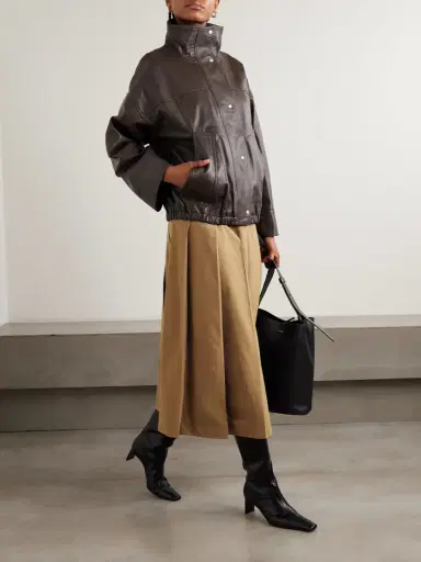 RÓHE Pleated Wool-blend Twill Midi Skirt | Thumbnail 2