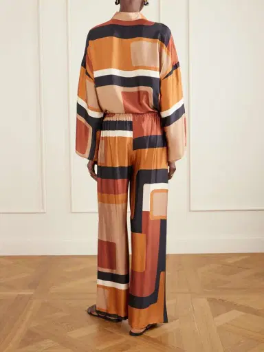 Faithfull Jensen Printed Satin Wide-leg Pants | Thumbnail 4