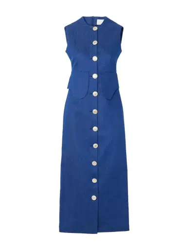 DESTREE Laetitia Denim Midi Dress | Thumbnail 1