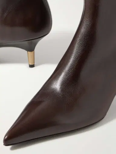Khaite Bella Leather Ankle Boots | Thumbnail 4 Khaite Bella Leather Ankle Boots | Thumbnail 4