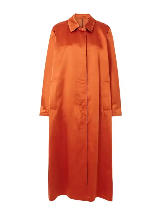 Cotton-blend Satin Coat