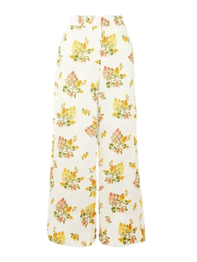 Tota Cordillera Floral-print Linen Wide-leg Pants