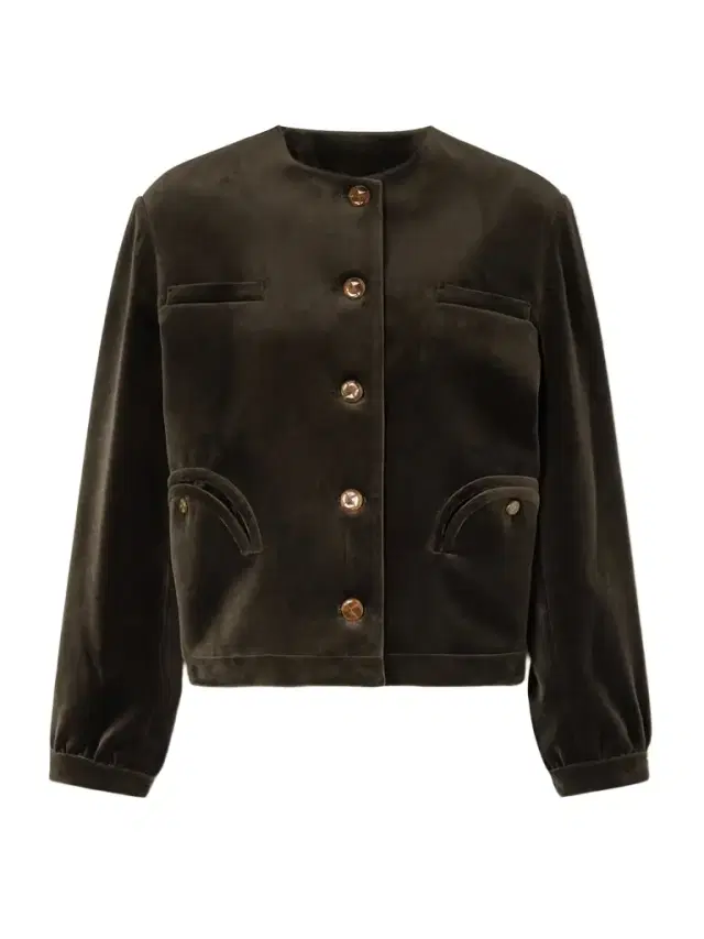 Jealousy Gliss Bolero Cotton-velvet Jacket