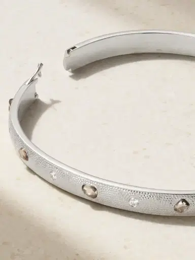 De Beers London Talisman 18-karat White Gold Diamond Bangle | Thumbnail 3