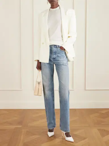 Manolo Blahnik Camparisli 90 Leather-trimmed Raffia Mary Jane Slingback Pumps | Thumbnail 4 Manolo Blahnik Camparisli 90 Leather-trimmed Raffia Mary Jane Slingback Pumps | Thumbnail 4