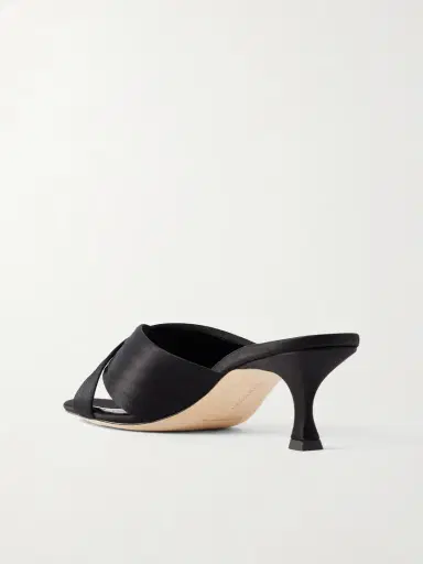 Manolo Blahnik Viera 50 Satin Mules | Thumbnail 3 Manolo Blahnik Viera 50 Satin Mules | Thumbnail 3