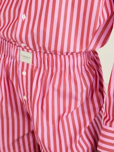 Comme Si La Boxer Classica Striped Cotton-poplin Shorts | Thumbnail 5