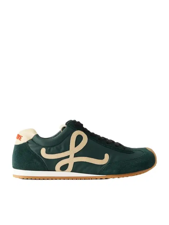 Ballet Runner 2.0 Logo-appliquéd Leather, Canvas And Suede Sneakers