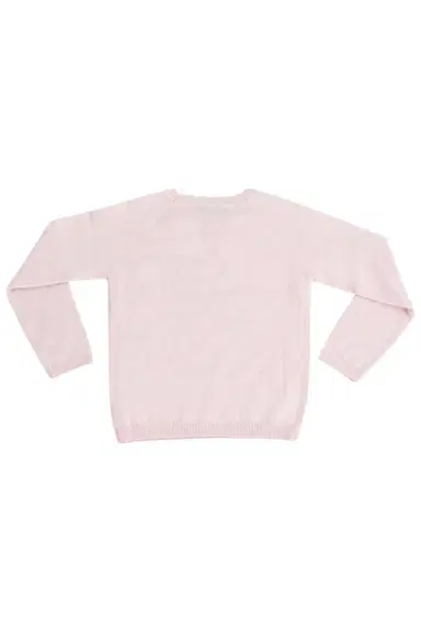 LINGUA FRANCA Kids Naples Crewneck - Marled Blush | Thumbnail 3 LINGUA FRANCA Kids Naples Crewneck - Marled Blush | Thumbnail 3