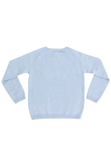LINGUA FRANCA Kids Naples Crewneck - Sky Blue | Thumbnail 3 LINGUA FRANCA Kids Naples Crewneck - Sky Blue | Thumbnail 3