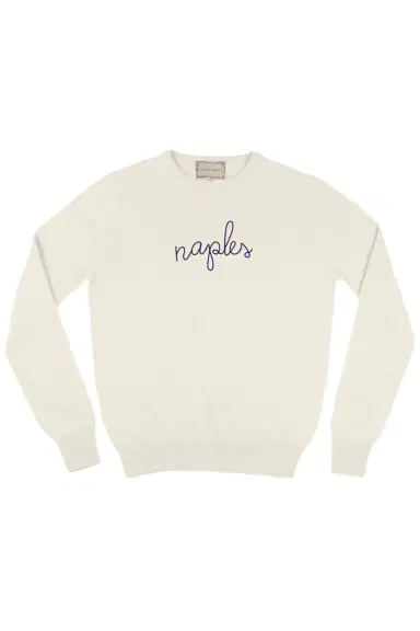 LINGUA FRANCA Naples Crewneck | Thumbnail 1 LINGUA FRANCA Naples Crewneck | Thumbnail 1