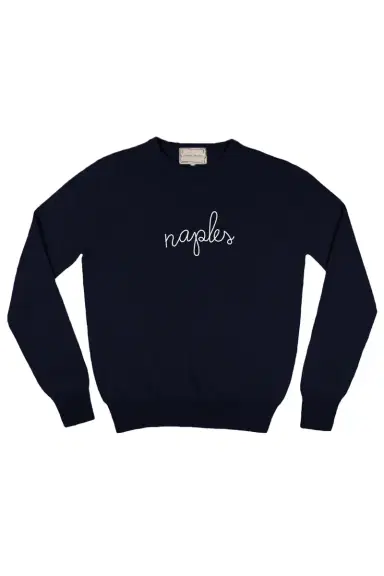 LINGUA FRANCA Naples Crewneck | Thumbnail 1 LINGUA FRANCA Naples Crewneck | Thumbnail 1