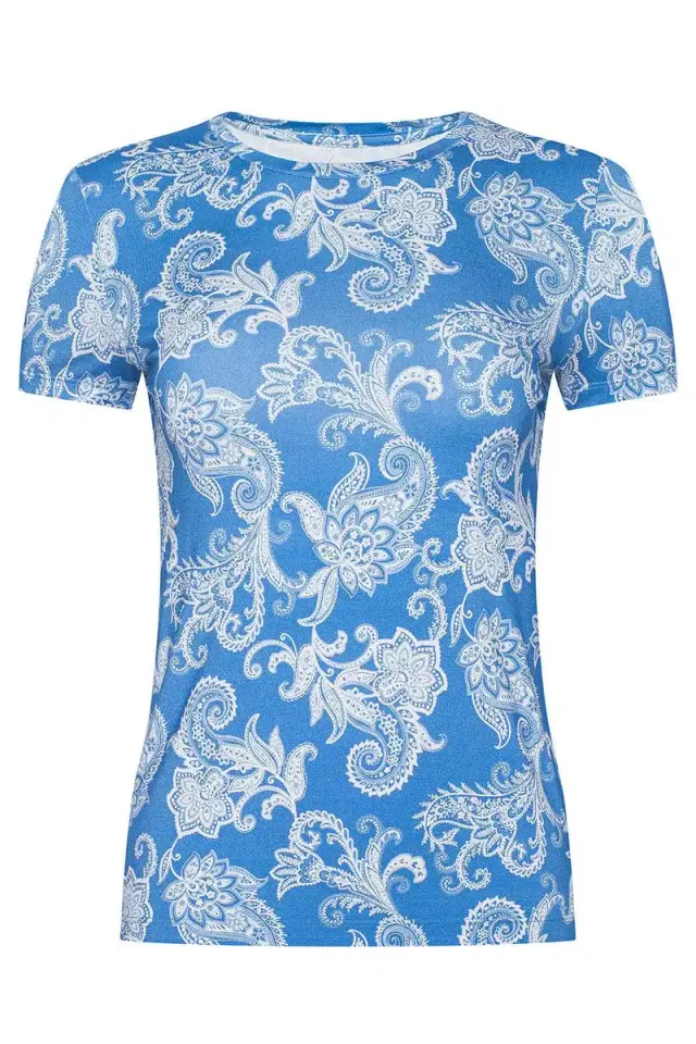 Ressi Tee - Regatta Blue Paisley