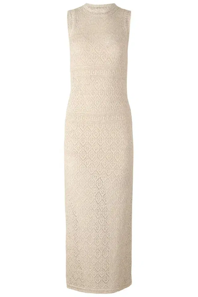 ELEVENTY Sleeveless Knit Midi Dress - Cream