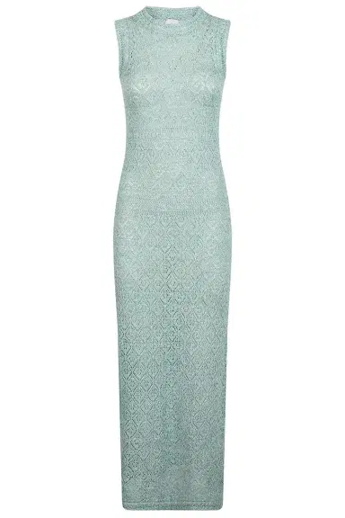 ELEVENTY Sleeveless Knit Midi Dress - Green | Thumbnail 1