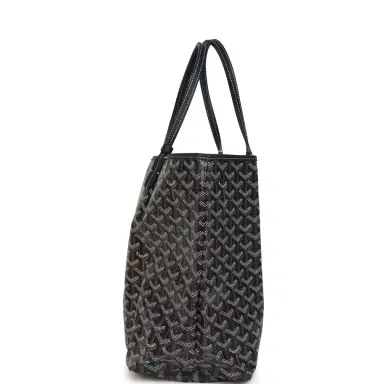 goyard Goyard Goyardine Navy Saint Louis PM Tote Bag Palladium Hardware | Thumbnail 3