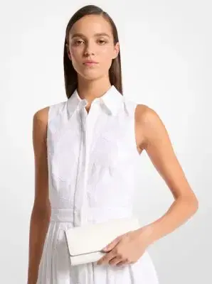 Michael Kors Collection Cate Leather Clutch | Thumbnail 2 Michael Kors Collection Cate Leather Clutch | Thumbnail 2
