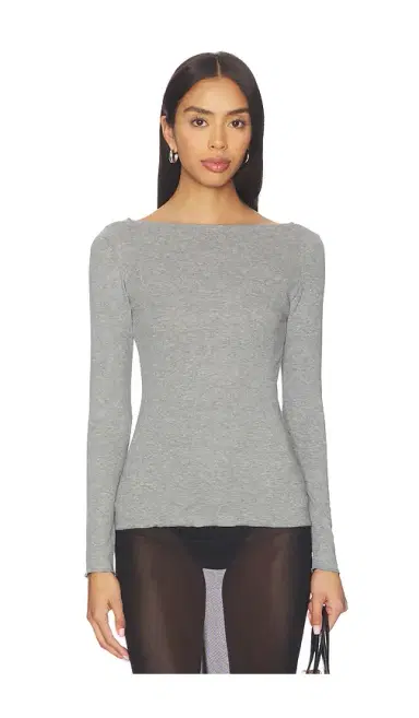 Aya Muse Boatneck Long Sleeve Tee | Thumbnail 1