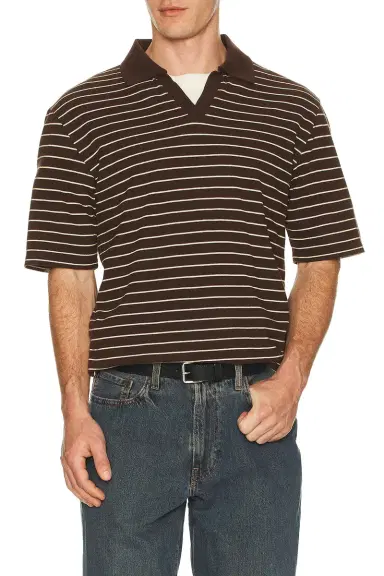 SAMSOE SAMSOE Samac V-Neck Polo | Thumbnail 3