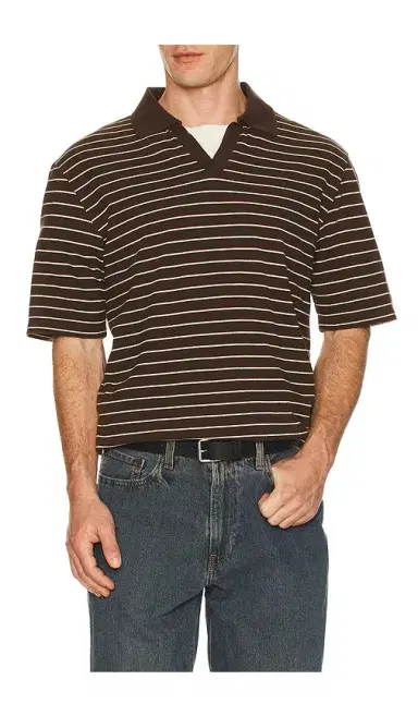 SAMSOE SAMSOE Samac V-Neck Polo | Thumbnail 1