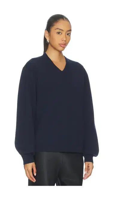 EAVES Zooey Double Faced V-neck Sweater | Thumbnail 2 EAVES Zooey Double Faced V-neck Sweater | Thumbnail 2