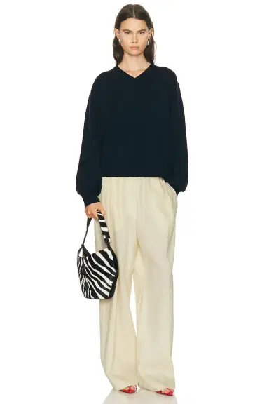 EAVES Zooey Double Faced V-neck Sweater | Thumbnail 6 EAVES Zooey Double Faced V-neck Sweater | Thumbnail 6